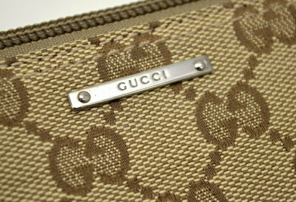 11480382 7 Gucci GG Pouch Sherry Line Khaki Beige