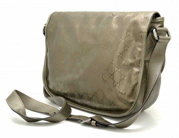 11480558 1 Gucci GG Implement Shoulder Bag Messenger Metallic Khaki