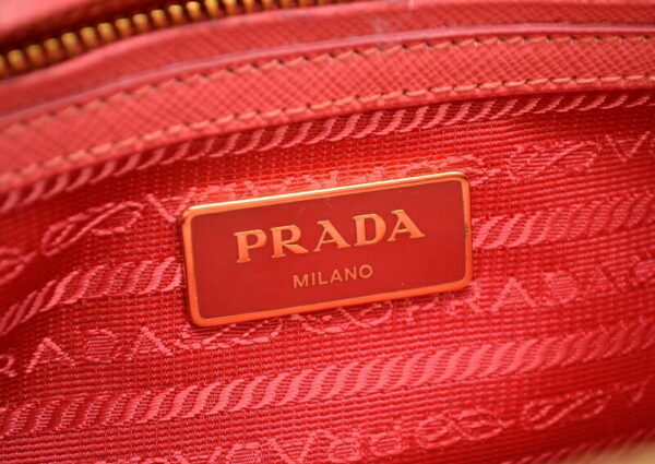 11480649 8 Prada Saffiano Leather 2way Handbag Shoulder Bag Fragola