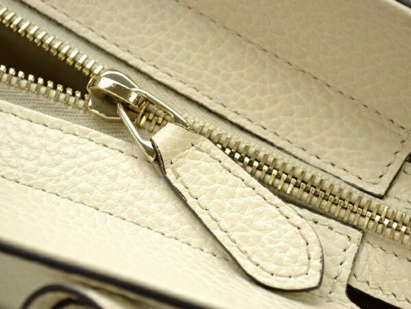 11481397 5 Gucci Swing Mini Leather Top Handle Bag White