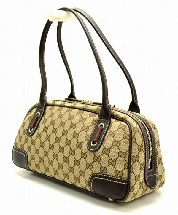 11481448 1 Gucci GG Canvas Princy Mini Shoulder Bag Khaki Beige Brown