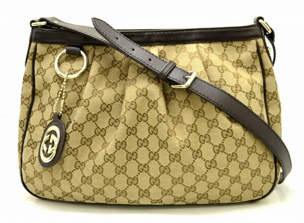 11481511 Gucci GG Canvas Sookie Shoulder Bag Khaki Beige Brown