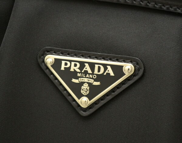 11490145 6 Prada Jacquard Nylon Leather Doctors Bag Black