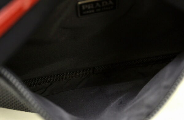 11490565 3 Prada Sports Nylon Multi Pouch Bag Black Red