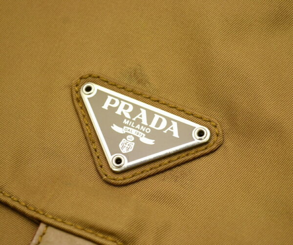 11490600 6 Prada Nylon Shoulder Crossbody Bag Beige