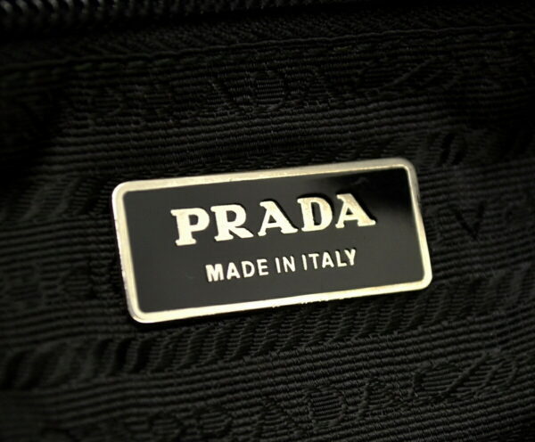 11500507 8 Prada Nylon Leather Shoulder Crossbody Bag Black