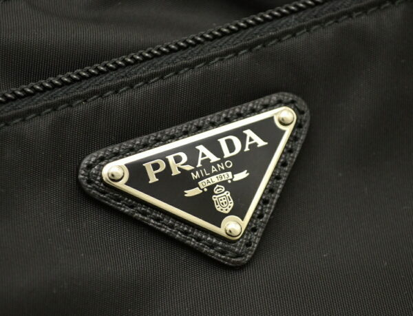 11500796 6 Prada Nylon Leather Shoulder Crossbody Bag Black