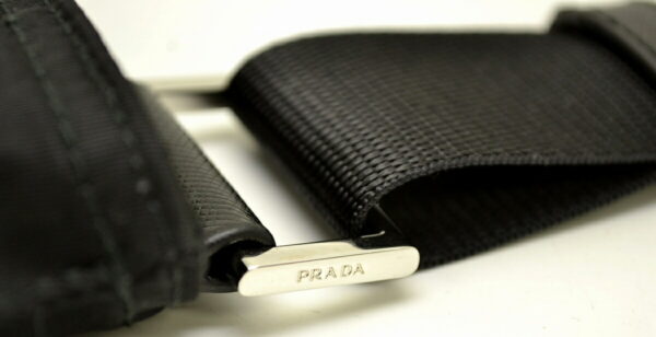 11500796 7 Prada Nylon Leather Shoulder Crossbody Bag Black