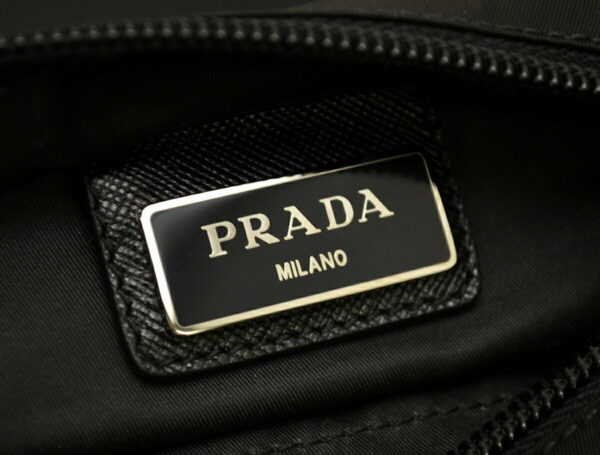 11500796 8 Prada Nylon Leather Shoulder Crossbody Bag Black