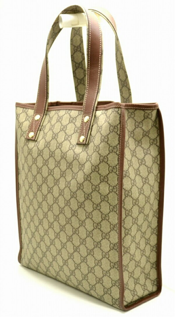 11500813 1 Gucci GG Supreme Handbag Shoulder Tote Khaki Beige Brown