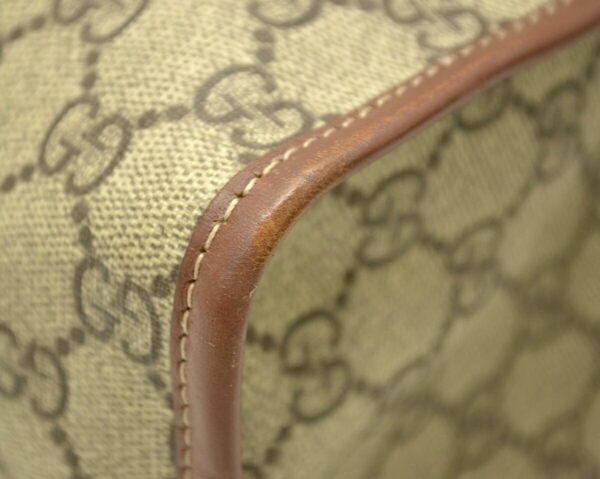 11500813 2 Gucci GG Supreme Handbag Shoulder Tote Khaki Beige Brown