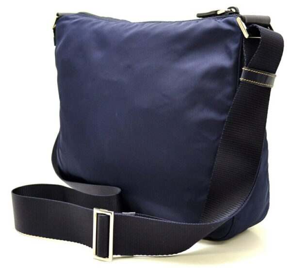 11500815 1 Prada Nylon Leather Shoulder Crossbody Bag Navy