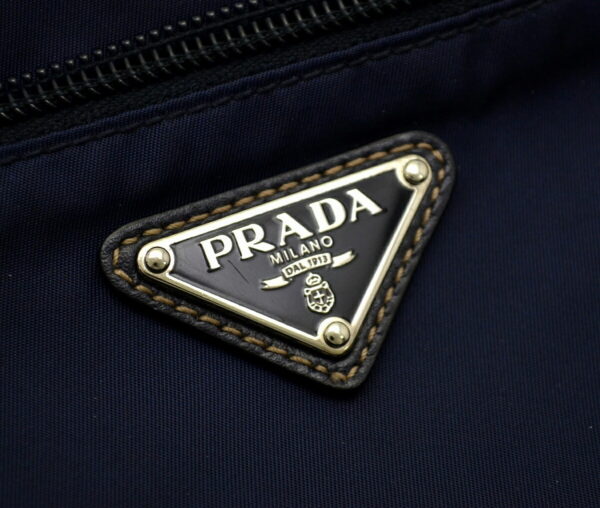 11500815 7 Prada Nylon Leather Shoulder Crossbody Bag Navy