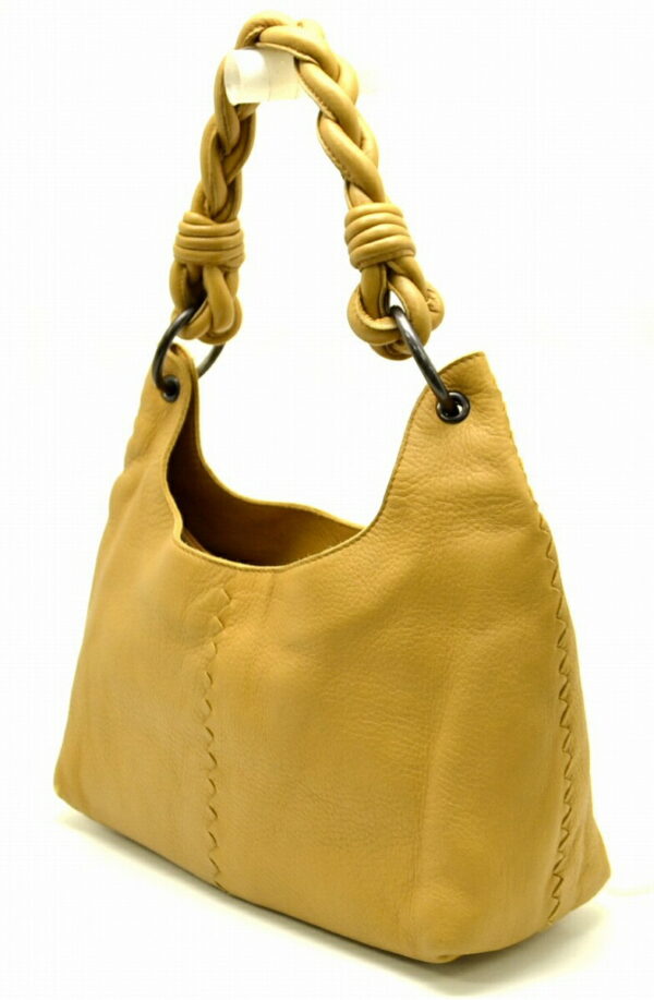 11500852 1 Bottega Veneta Leather Shoulder Bag Yellow