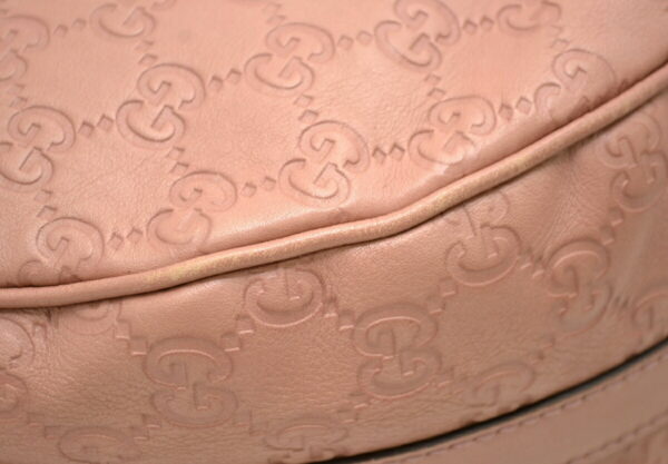 11510160 2 Gucci Guccissima Leather Shoulder Bag Smoky Pink