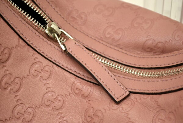 11510160 5 Gucci Guccissima Leather Shoulder Bag Smoky Pink