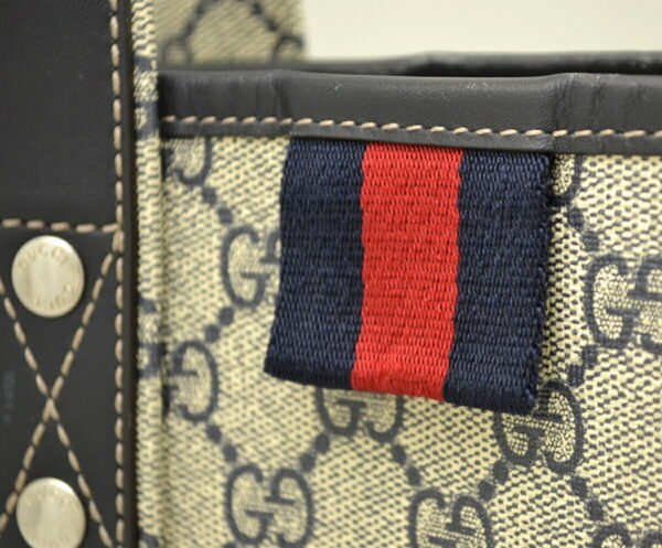 11510166 8 Gucci GG Plus Tote Bag Leather Navy