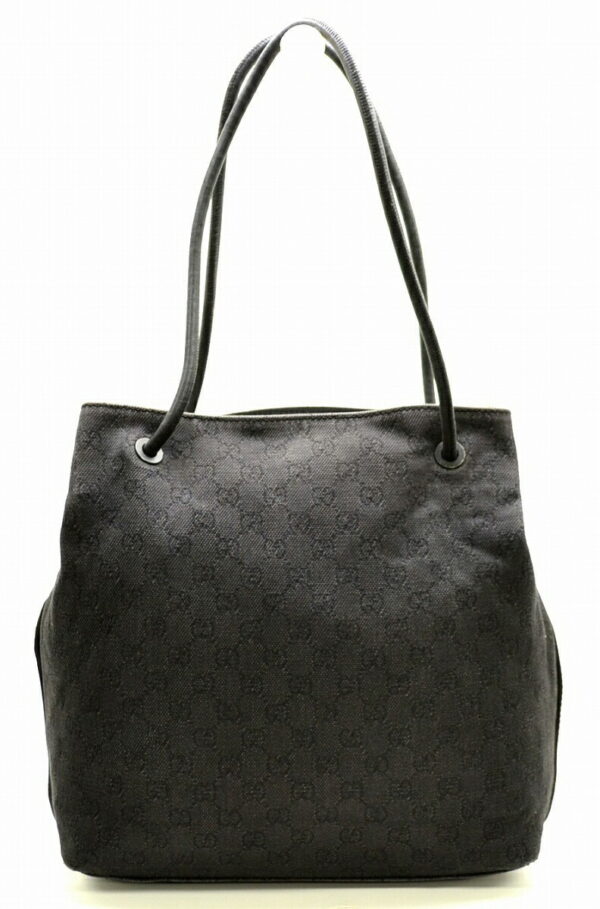 11510169 Gucci Shoulder Tote Leather Black