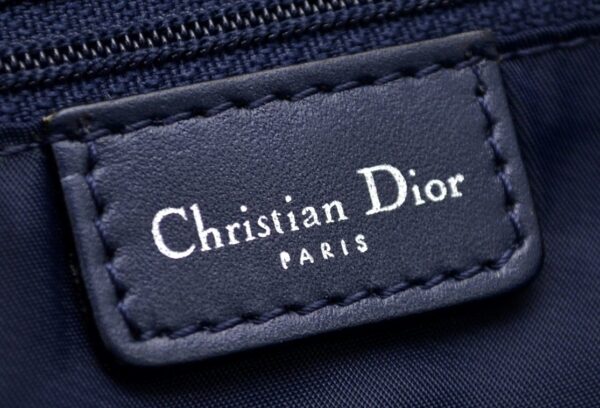 11510280 7 Christian Dior Trotter Shoulder Bag Canvas Blue Gray