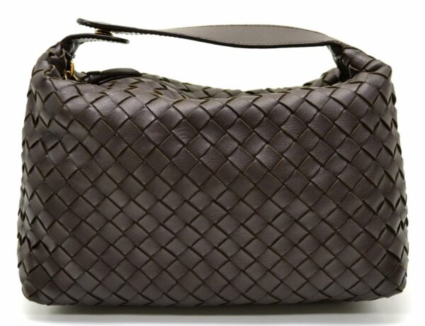 11510641 Bottega Veneta Intrecciato Clutch Bag Brown