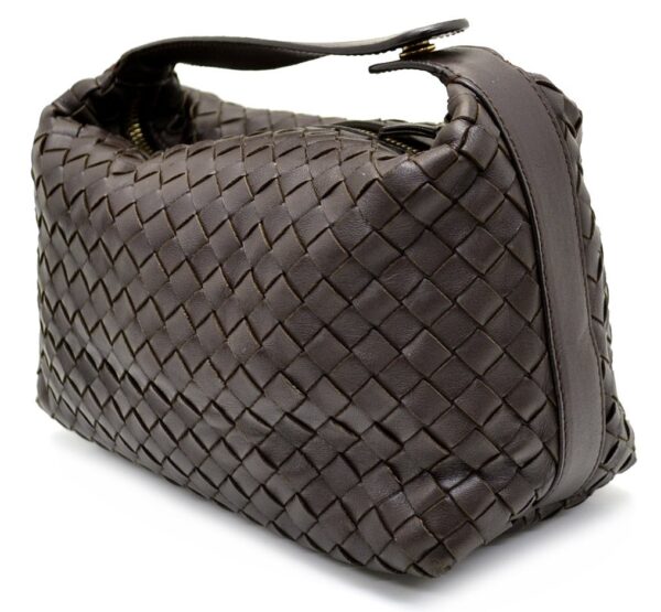 11510641 1 Bottega Veneta Intrecciato Clutch Bag Brown