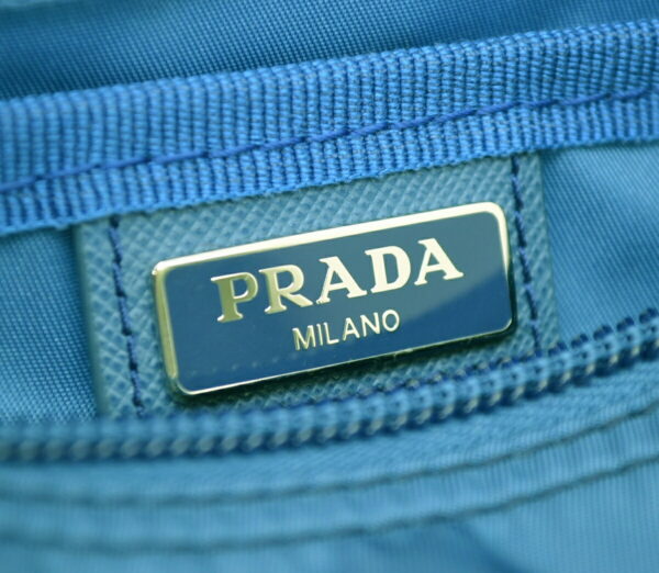 11510676 7 Prada Nylon Cosmetic Pouch Cobalt Blue