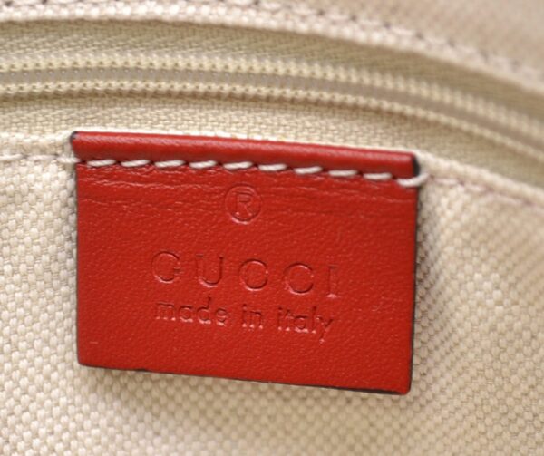 11510929 7 Gucci GG Canvas Sookie 2WAY Shoulder Bag Khaki Beige Red