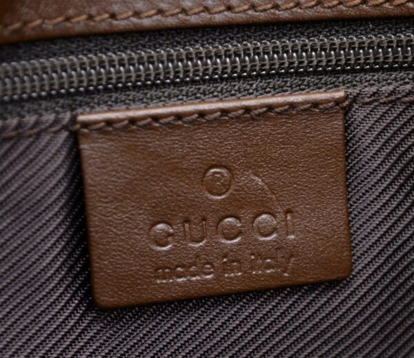 11510970 8 Gucci Jackie GG Shoulder Bag Leather Beige Brown