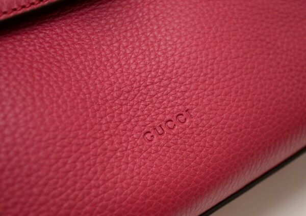 11520613 7 Gucci Bamboo Daily Leather Top Handle Bag 2WAY Pink Purple