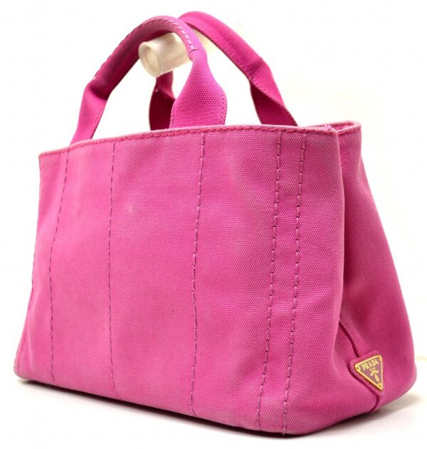 11520697 1 Prada Canapa Canvas Mini Tote Handbag Pink