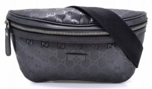 11520909 Gucci Guccissima Briefcase Business Bag Black