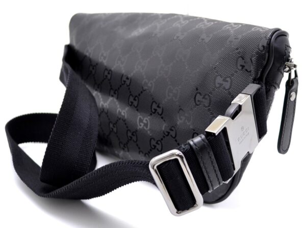 11520909 1 Gucci GG Implement Waist Bag Leather Black