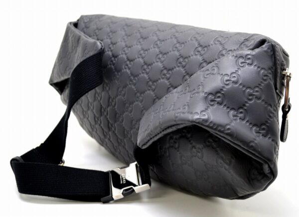 11520938 1 Gucci Guccissima Belt Bag Waist Backpack Gray