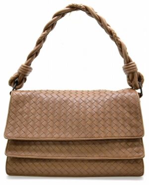 11520982 Celine Macadam Pattern Mini Boston Bag Brown