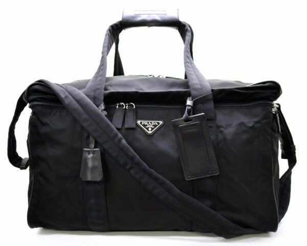 11521073 Prada Nylon Travel Bag Black