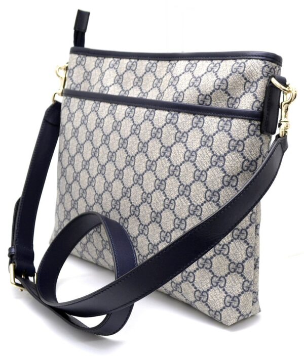 11521122 1 Gucci GG Supreme Shoulder Bag Navy