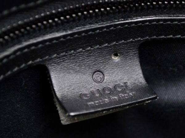 11521124 6 Gucci GG Canvas Shoulder Bag Crossbody Leather Black