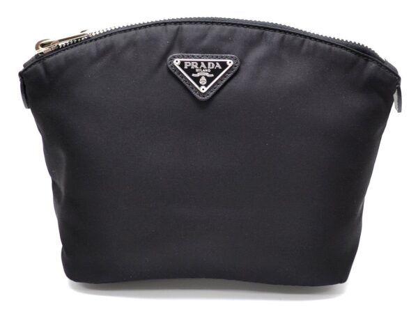 11521159 Prada Nylon Pouch Black