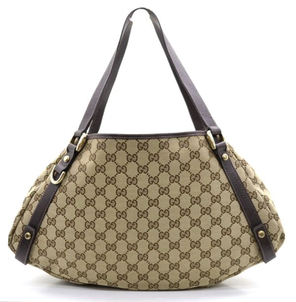 11530248 Gucci GG Tote Bag Shoulder Khaki Beige Brown