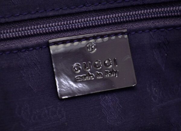 11530255 7 Gucci GG Tote Bag Shoulder Logo Charm Beige Purple