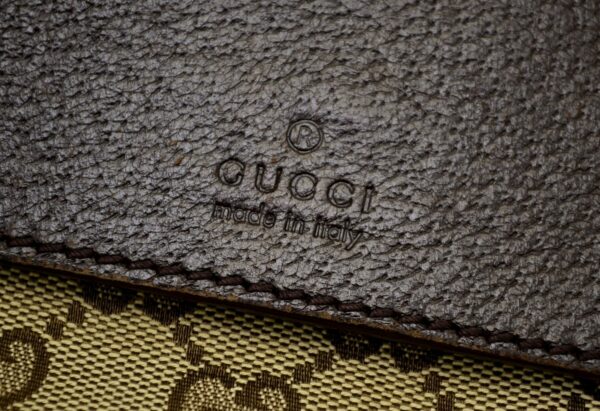 11530407 6 Gucci GG Canvas Body Bag Waist Pouch Khaki Beige Brown