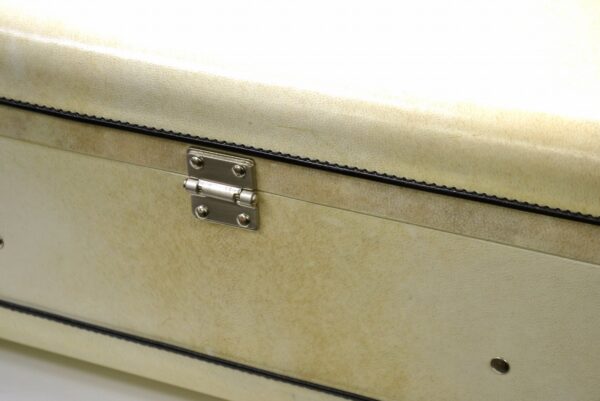 11530772 7 Prada Leather Nylon Trunk Suitcase Beige Black