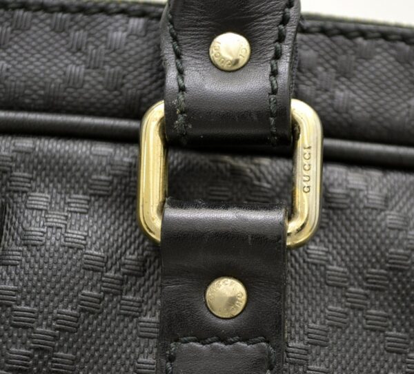 11530956 6 Gucci Diamante Briefcase Leather Black