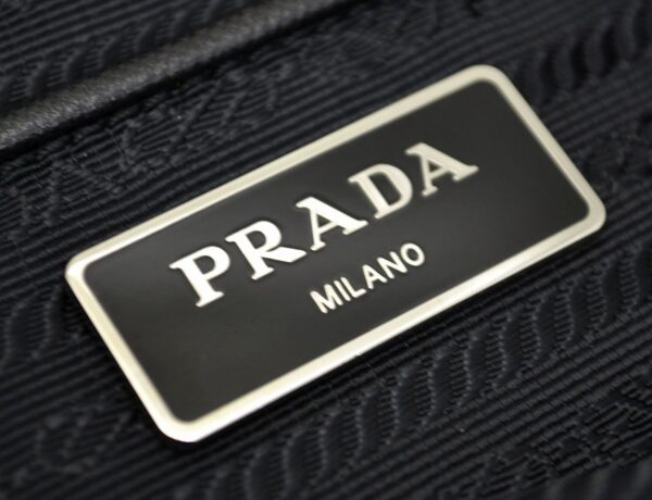 11531130 7 Prada Nylon Leather Rucksack Shoulder Bag Black