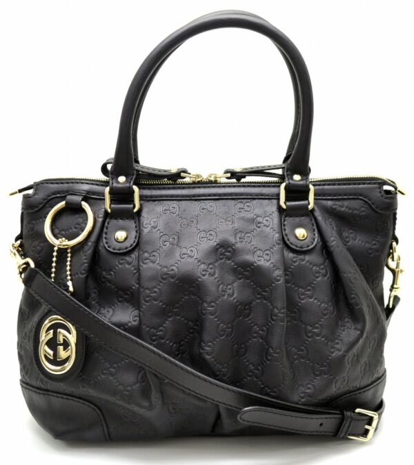 11531427 Gucci Guccissima GG Sookie 2WAY Handbag Black