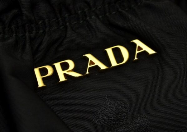 11531470 6 Prada Nylon Leather Tote Bag Black