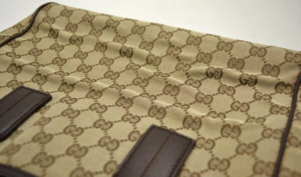 11540217 6 Gucci GG Mini Tote Bag Leather Khaki Beige Brown