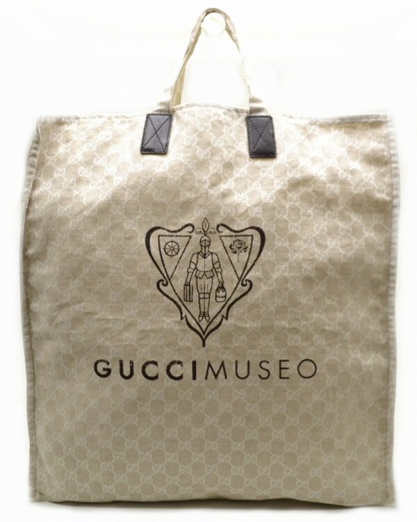 11540824 Gucci Museo Limited GG Tote Bag Beige Brown