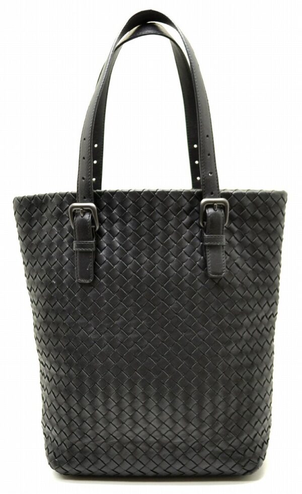 11540905 Bottega Veneta Intrecciato Tote Bag Black