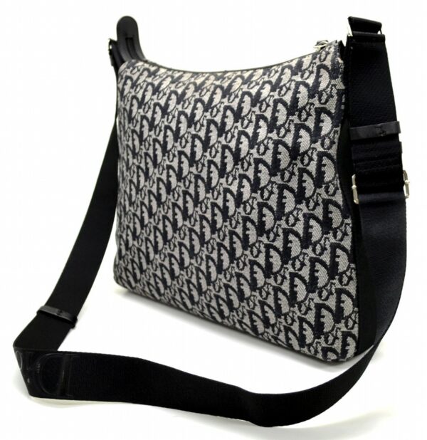 11540942 1 Christian Dior Trotter Messenger Bag Canvas Gray Black